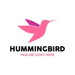 Unique Hummingbird Logo Template