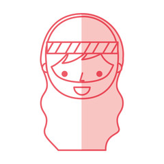 man hippie lifestyle character vector illustration design