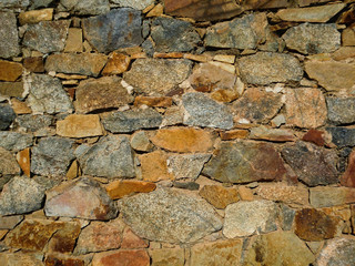 Colorful medieval stone wall texture