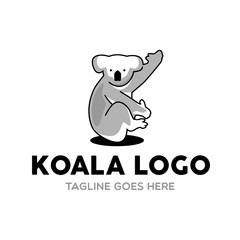 Unique Koala Logo Mascot Character Template