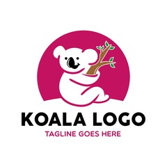 Unique Koala Logo Mascot Character Template