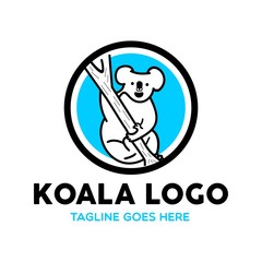 Unique Koala Logo Mascot Character Template