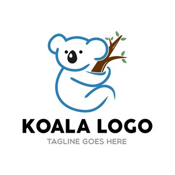 Unique Koala Logo Mascot Character Template
