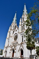 Fototapeta na wymiar The Cathedral of St. John the Baptist Savannah, Georgia