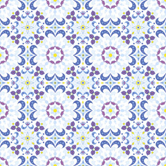 Fototapeta na wymiar delicate seamless pattern with stylized flowers. Vector background for printing on textiles, clothing, paper, wallpaper