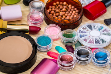 professional cosmetics tools for makeup.