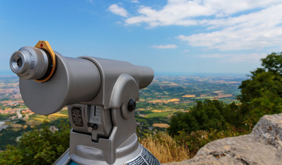 Touristic scope in perspective view