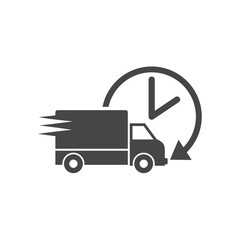 Delivery or cargo truck icon image vector illustration