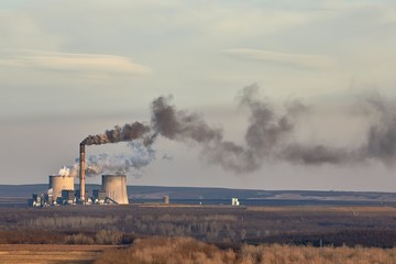 Fototapeta na wymiar Power Plant Smoke
