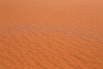 Background red desert sand in Dubai at sunset