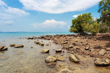 Tropical beach on the island of Koh Mak in Thailand