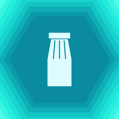 Vector color flat bottle template