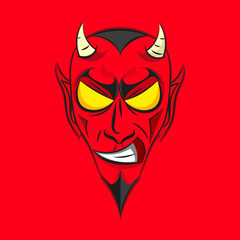 Smiling devil Head