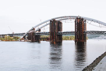 Podilsko-Voskresenskyi bridge in Kyiv