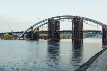 Podilsko-Voskresenskyi bridge in Kyiv
