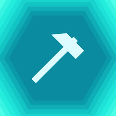 Hammer Icon flat 