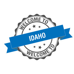 Obraz premium Welcome to Idaho stamp illustration
