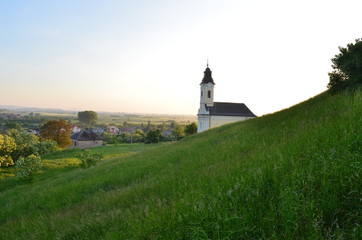 Curch in the European village