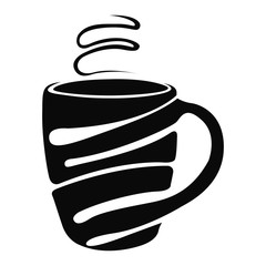 Isolated coffee mug logo