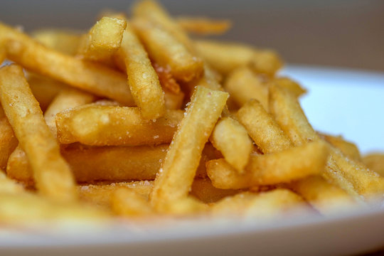French fries close up