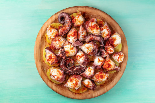 Pulpo a la gallega, traditional Spanish Galician dish