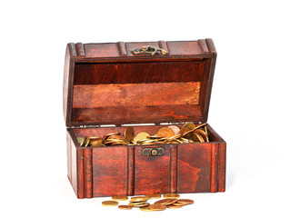 Schatztruhe, Geld, Schatz, Münzen, Finanzen 