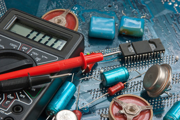 old electronic components