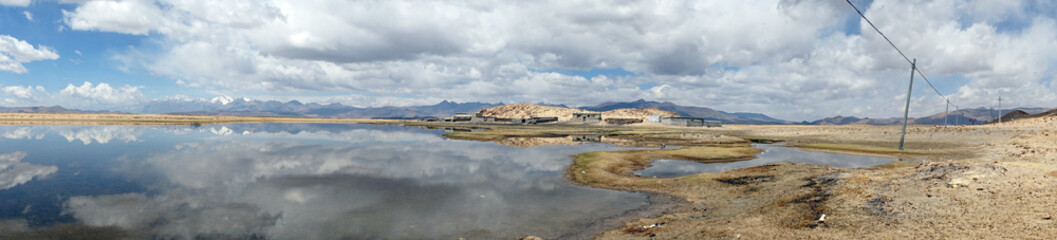 Lake and clouds