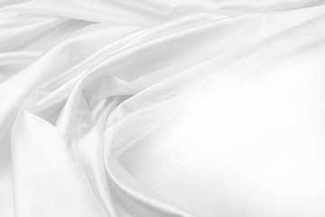 Fototapeta premium White silk fabric