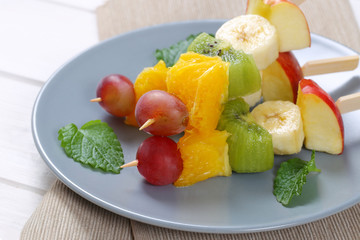 fresh fruit skewers