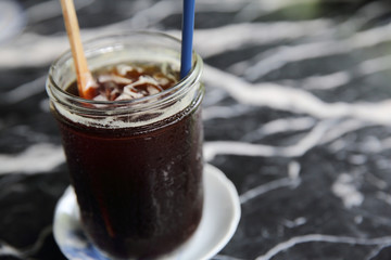 Ice black coffee