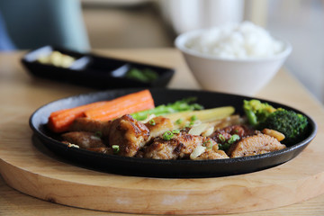 Chicken steaks Japanese style , Japanese food
