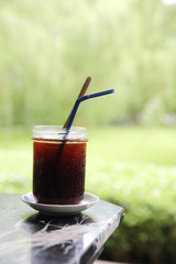 Ice black coffee