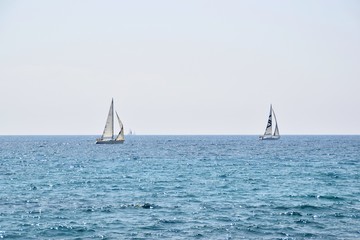 Fototapeta premium barche a vela nel mare