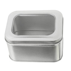 metal container isolated on white background