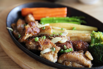 Chicken steaks Japanese style , Japanese food