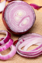 Obraz na płótnie Canvas Rings of onion