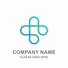 Medical Pharmacy Healthcare Geometric Cross Hospital Clinic Apotheke Business Company Stock Vector Logo Design Template