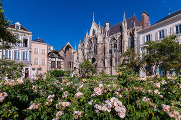 Basilika Saint-Urban in der Altstadt von Troyes; Frankreich