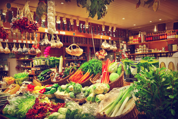 Vegetables at a market