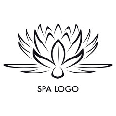 Isolated spa logo