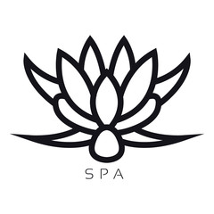 Isolated spa logo