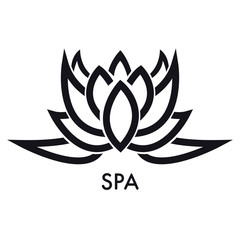 Isolated spa logo