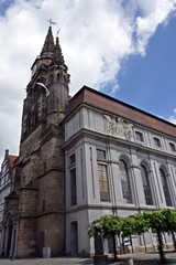 Fototapeta na wymiar St.-Gumbertus-Kirche Ansbach