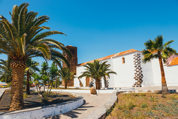 Fototapeta na wymiar Church of Our Lady of Candelaria in La Oliva, Fuerteventura Island, Spain