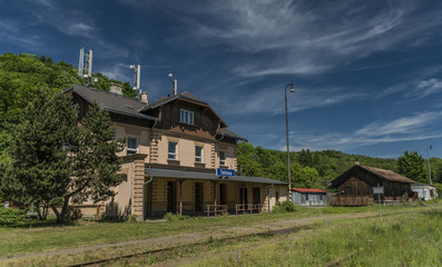 Railway station in Telnice village