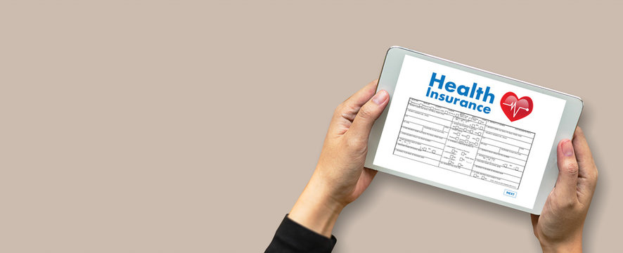 HEALTH INSURANCE Digital Application Concept health care