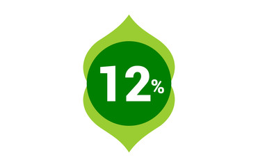 12 percent discount green ramadan kareem ied mubarak al adha al fitr sale