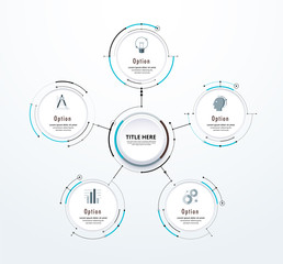 Infographic diagram template design simple design. include icon design. vector illustration.