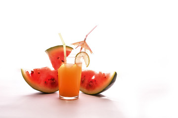 soft drink on isolated white